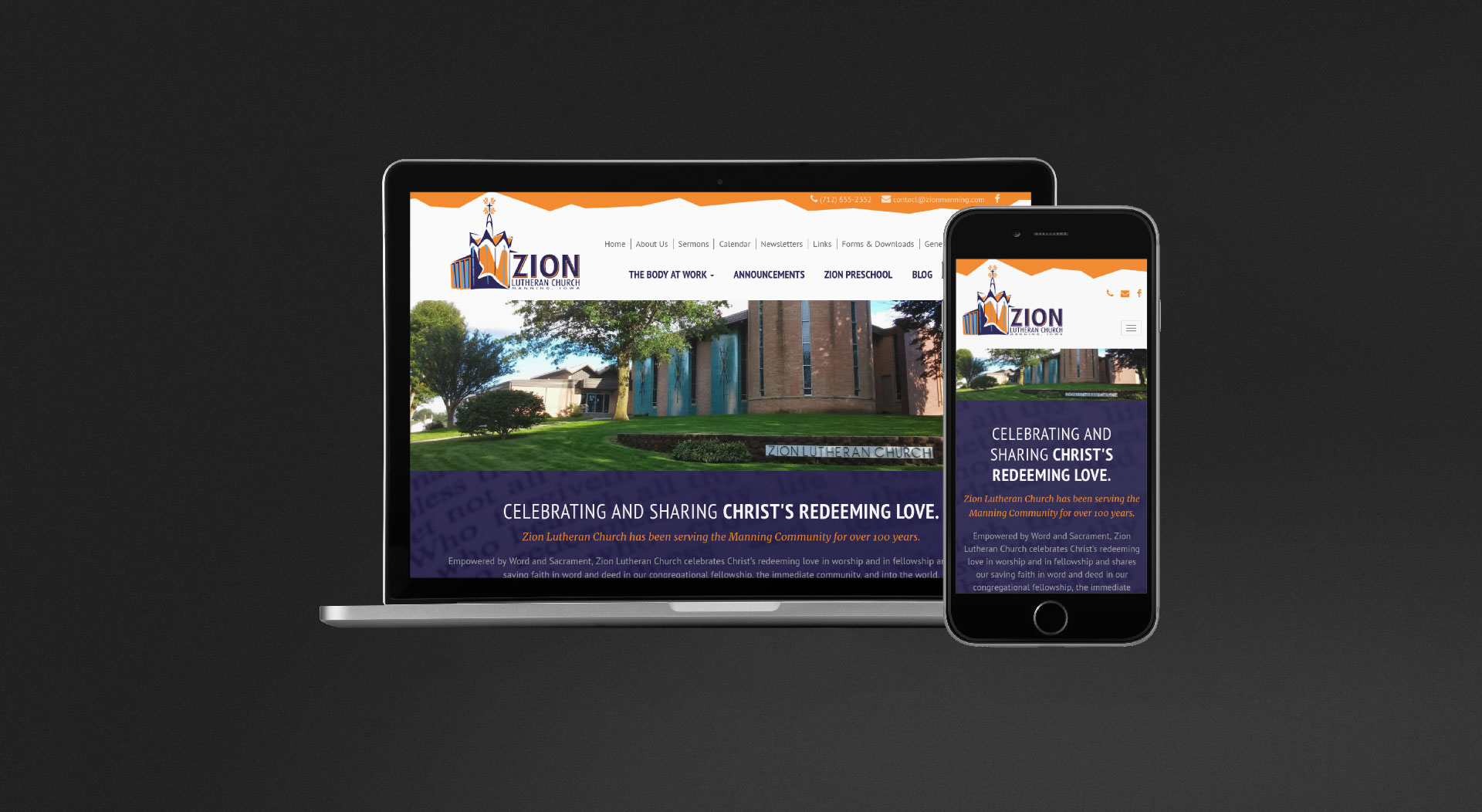Zion Lutheran Church Responsive Web Design